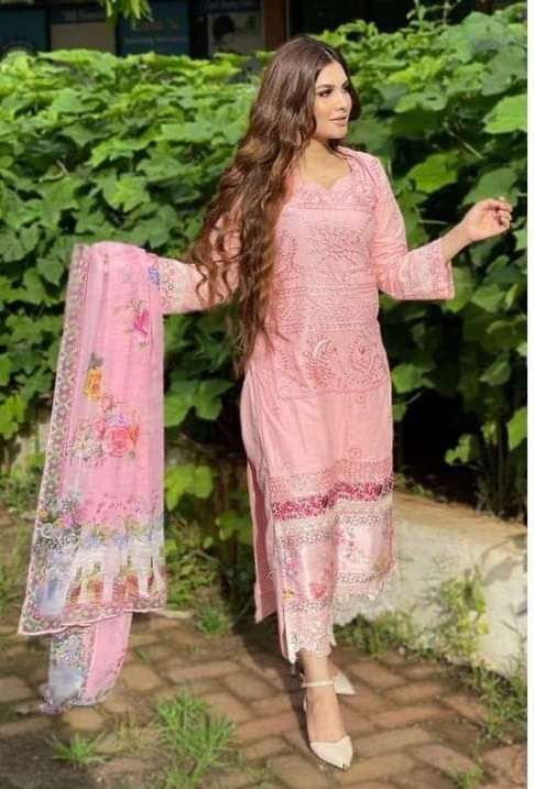 Noor Chikankari Nx Vol 1 open pic by Saniya Trendz 